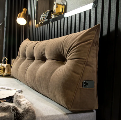 Backrest cushion on sofa