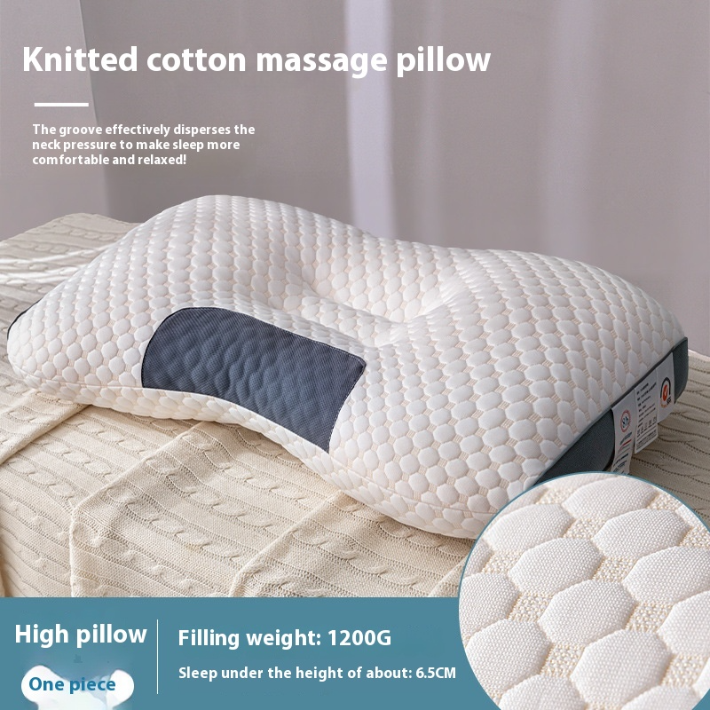 Cervical pillow contour groove detail